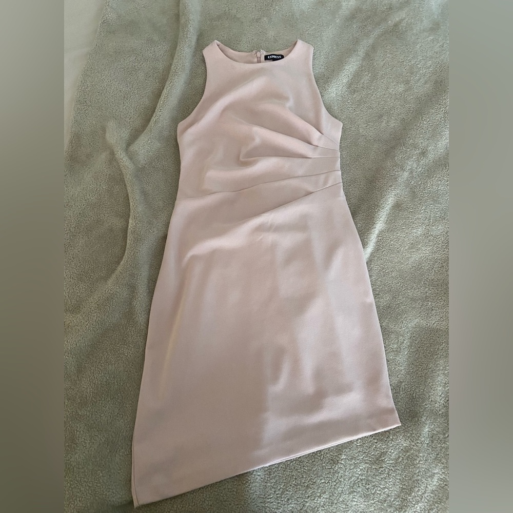 Express light pink sheath dress